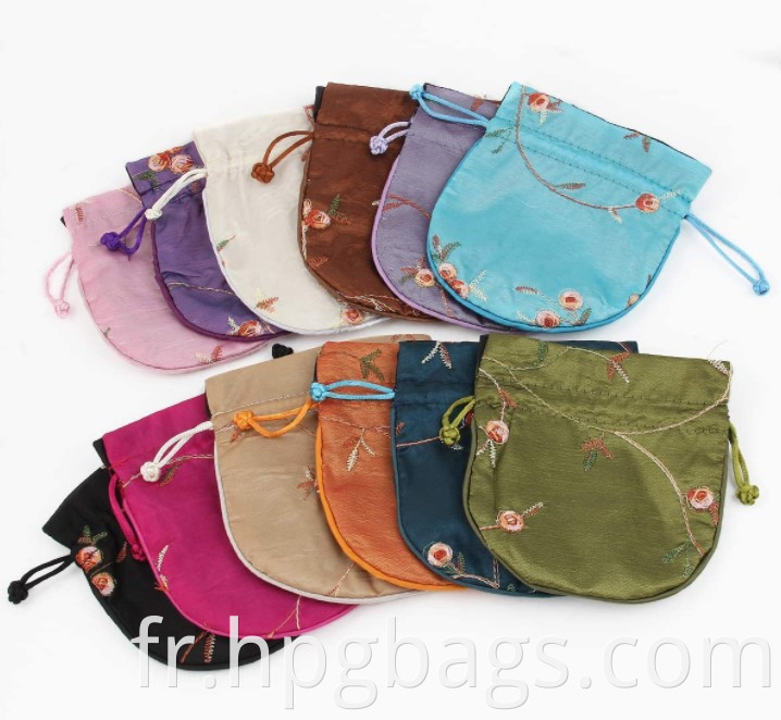 Silk Coin Purse Drawstring Pouch